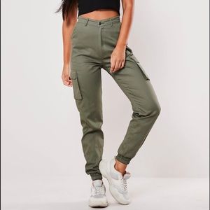 Missguided Olive Cargo Pants